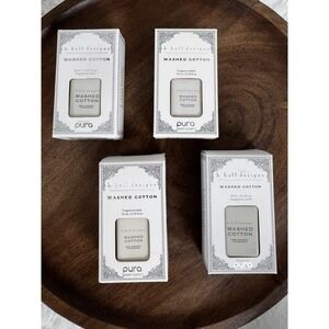 PURA Smart Scent Diffuser Fragrance Refill Washed Cotton 0.33 fl oz Lot of 4